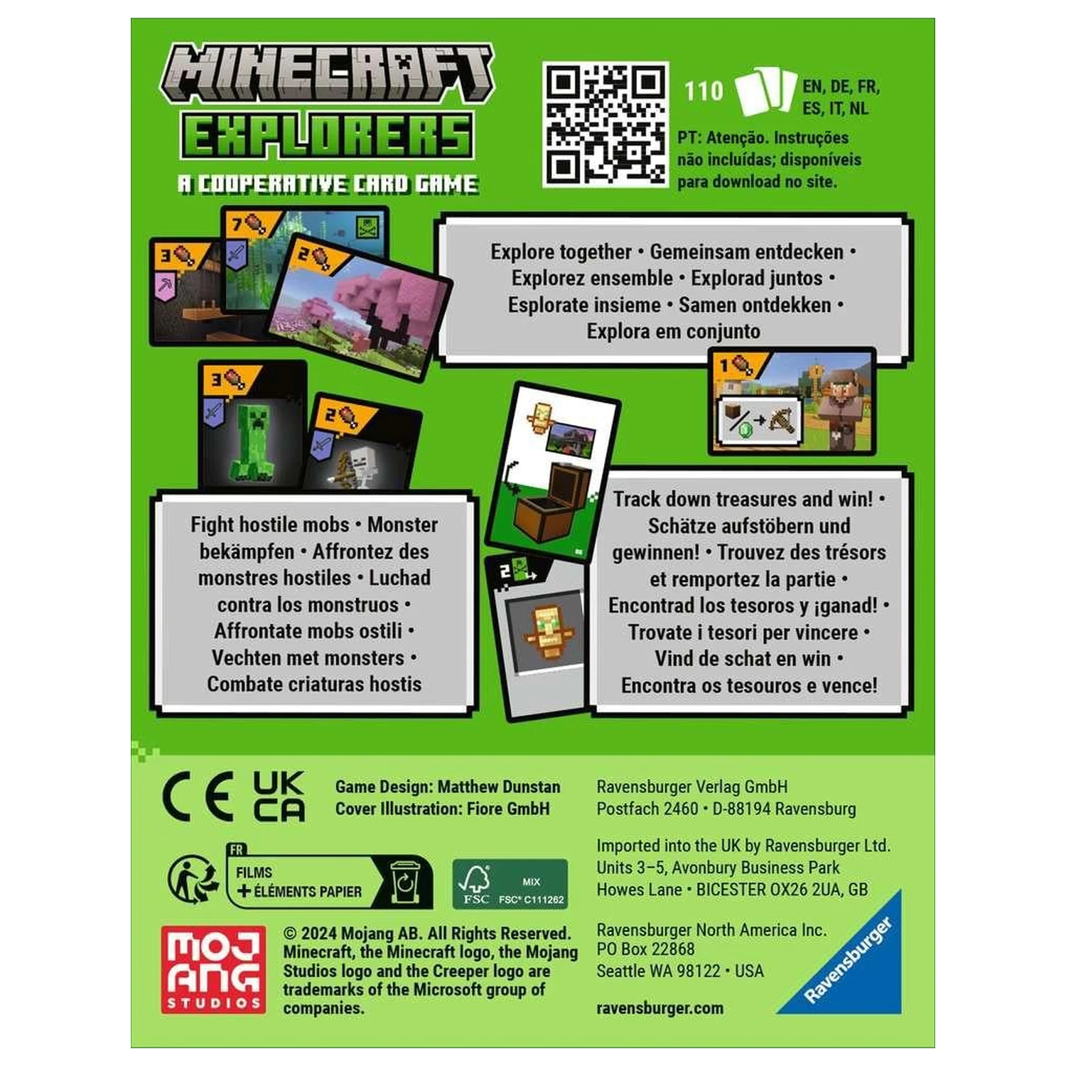MINECRAFT Minecraft Explorers kooperatívna kartová hra produktová fotografia
