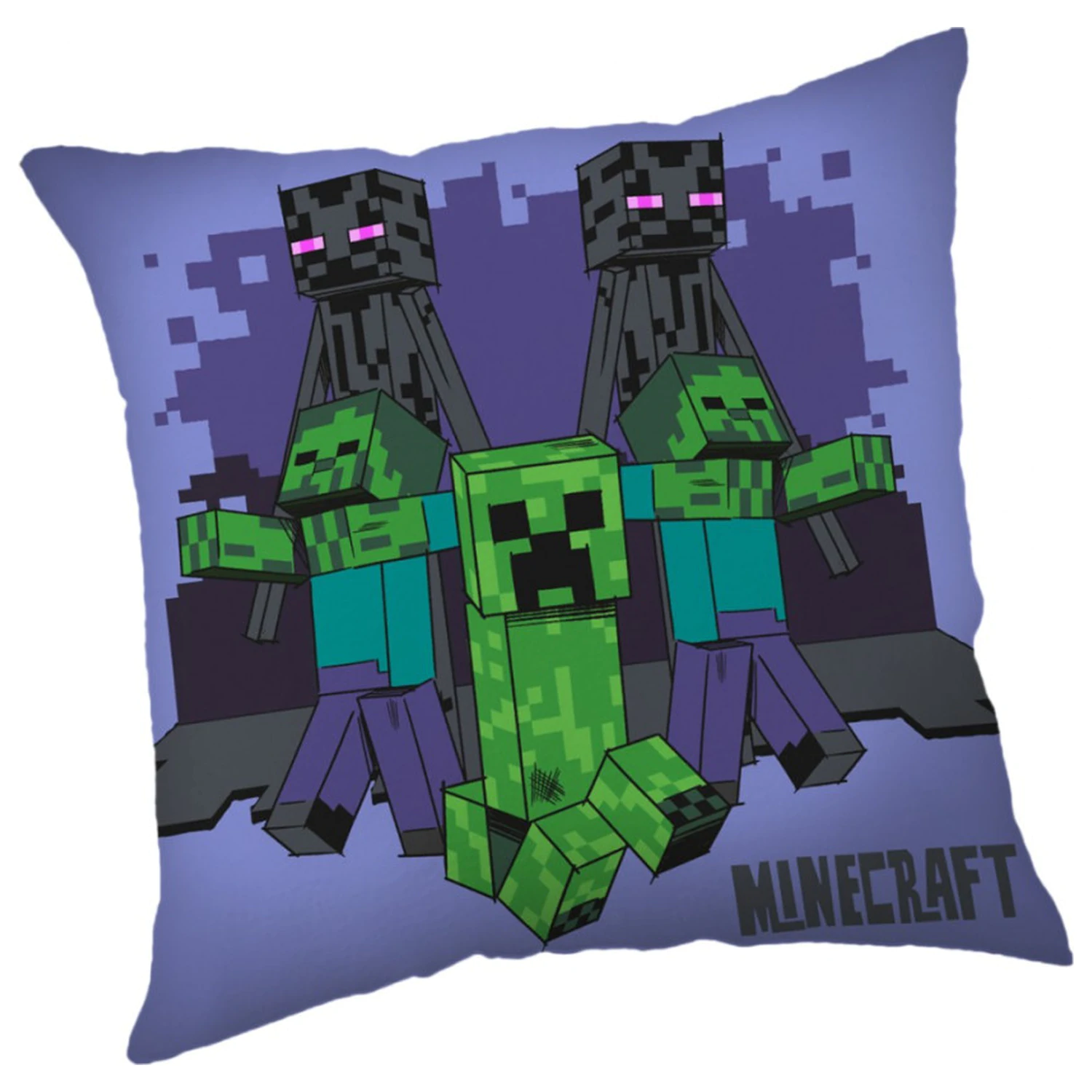 Minecraft Mob Mayhem vankúš, dekoračný vankúš 40x40 cm produktová fotografia