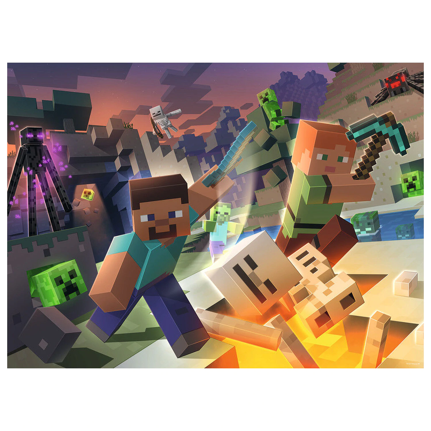 Minecraft Puzzle Monster Minecraft (100 dielikov) produktová fotografia