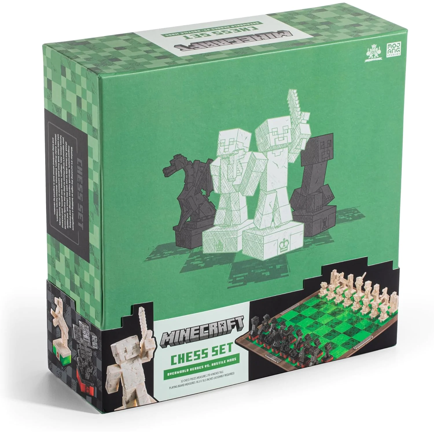 Šachová súprava Minecraft Overworld Heroes vs. Hostile Mobs produktová fotografia