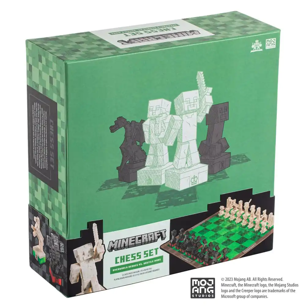 Minecraft Chess Set Overworld Heroes verzus Hostile Mobs termékfotó