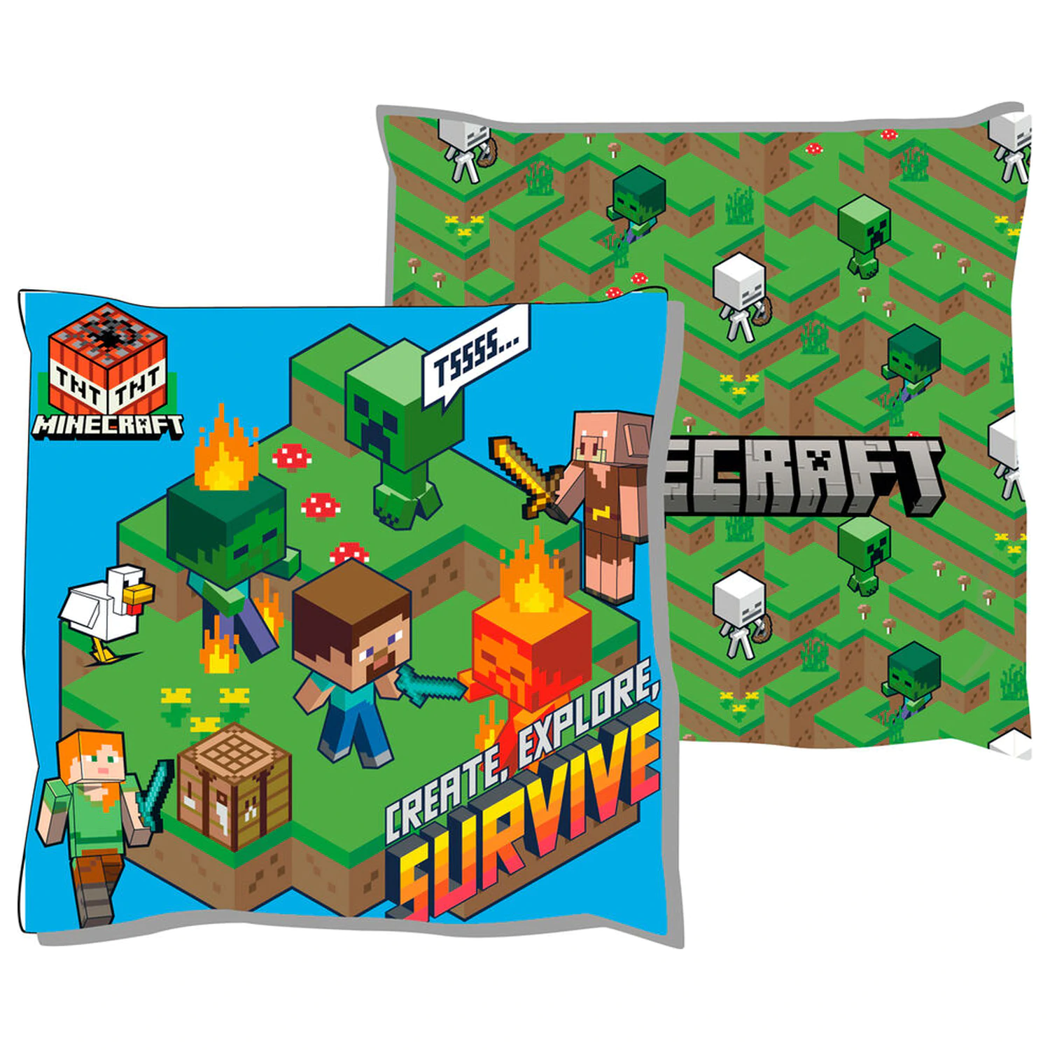 Minecraft vankúš produktová fotografia