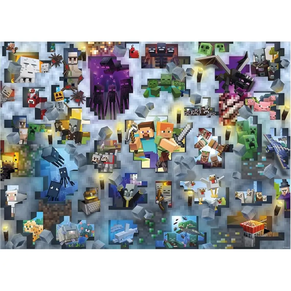 Minecraft puzzle 1000 dielikov produktová fotografia