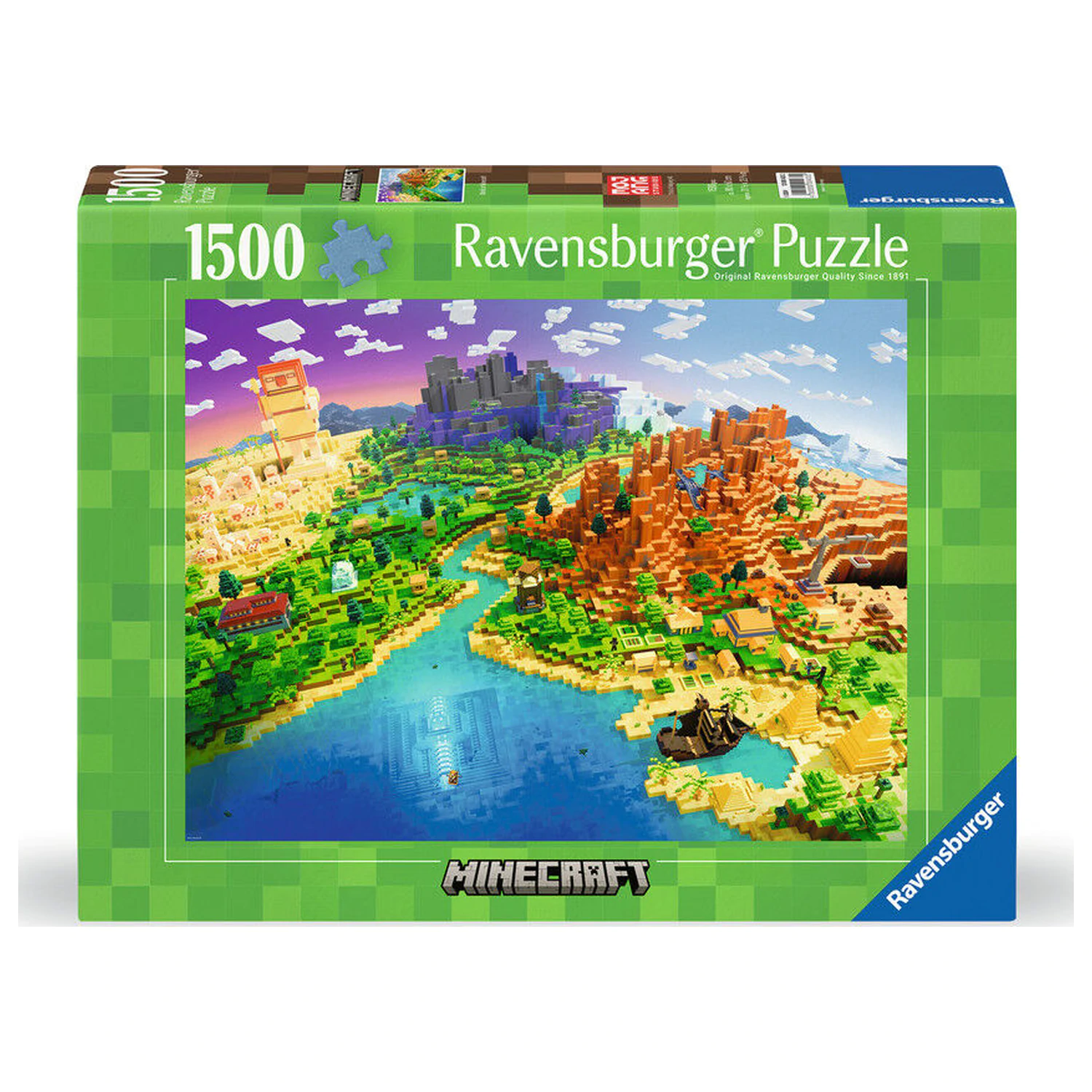 Minecraft puzzle 1500ks produktová fotografia