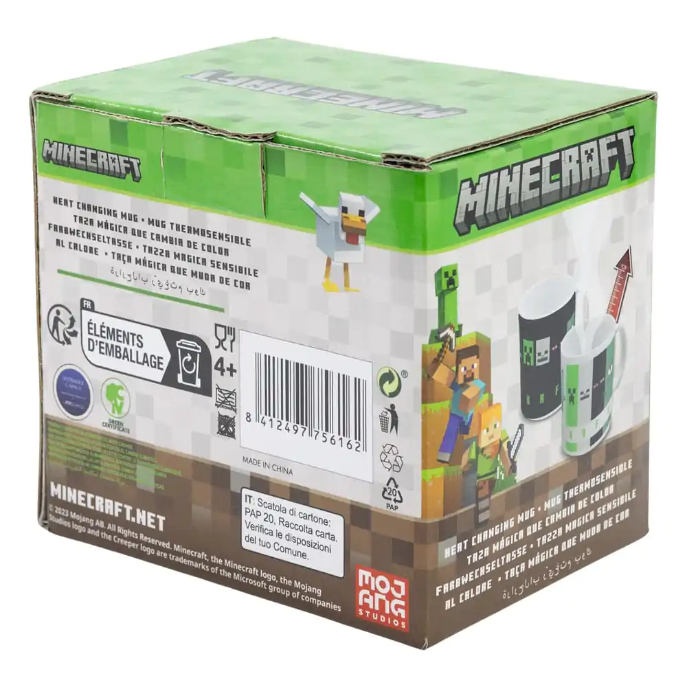 Minecraft Heat Change Mug 325 ml s obrázkom štvorcov termékfotó