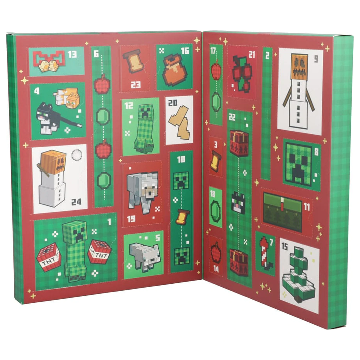 Minecraft Advent Calendar Papiernický tovar 24 Dňový produktová fotografia