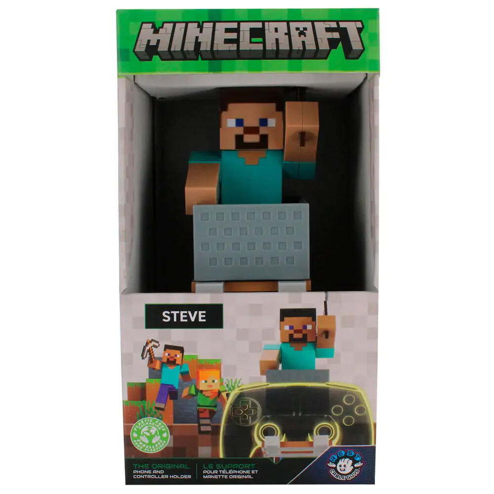 Minecraft Steve upevňovací držiak Cable guy 20 cm produktová fotografia