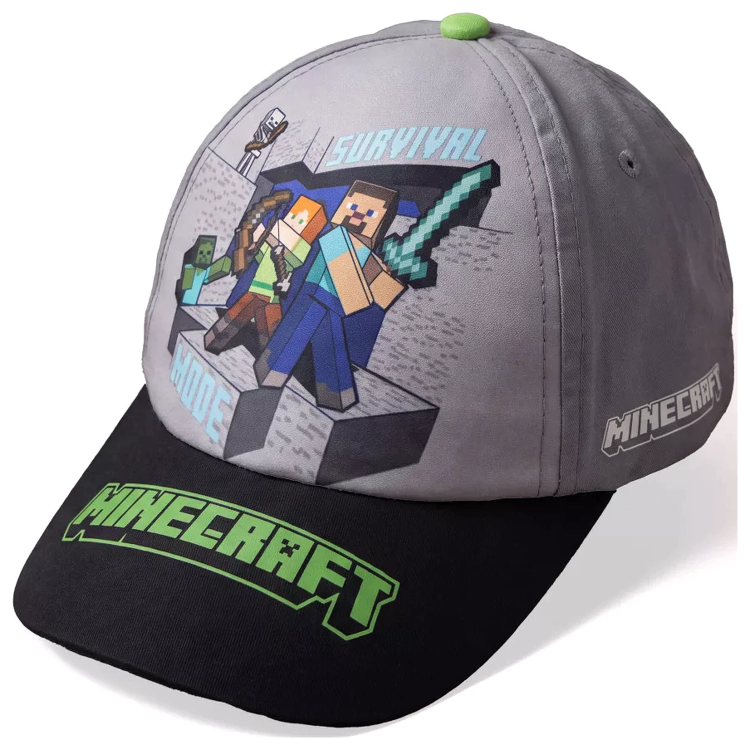 Minecraft Survival Mode Detská baseballová čiapka 55 cm produktová fotografia