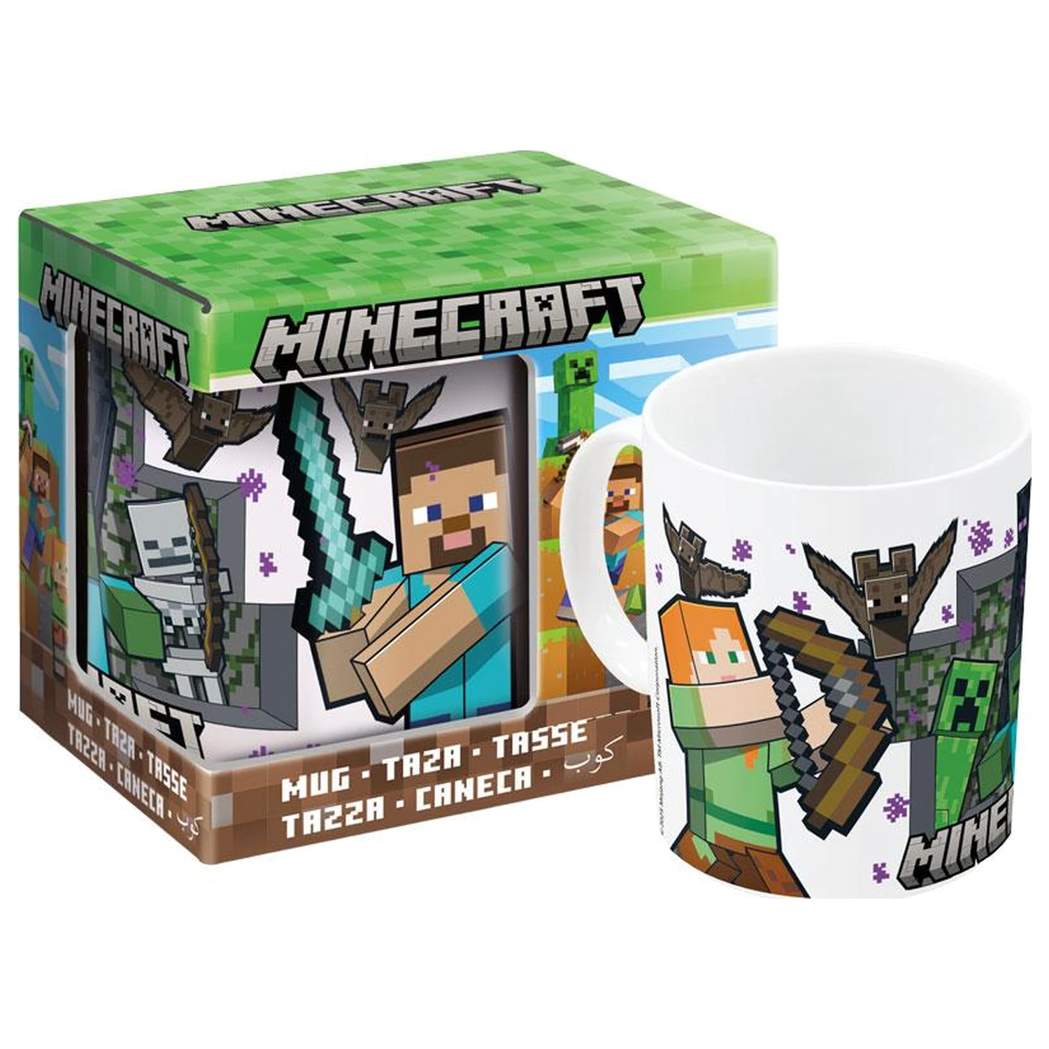 Keramický hrnček Minecraft Survival Mode 325 ml produktová fotografia