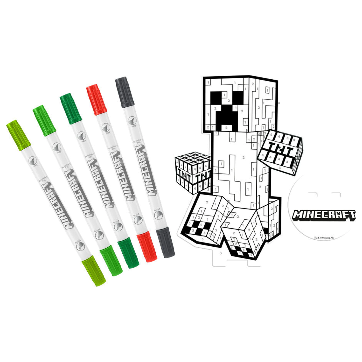 Minecraft omaľovánkový set produktová fotografia