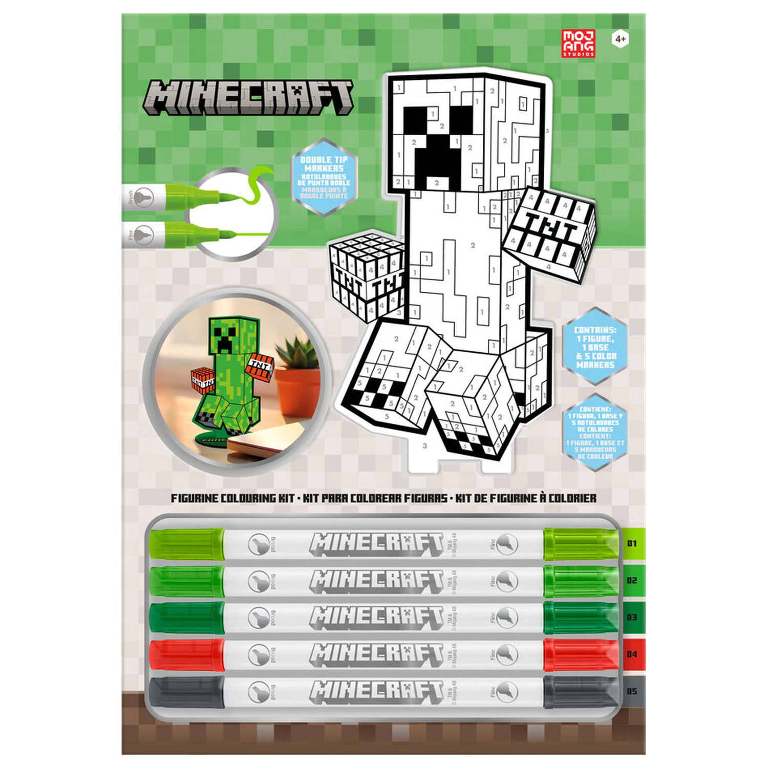 Minecraft omaľovánkový set produktová fotografia