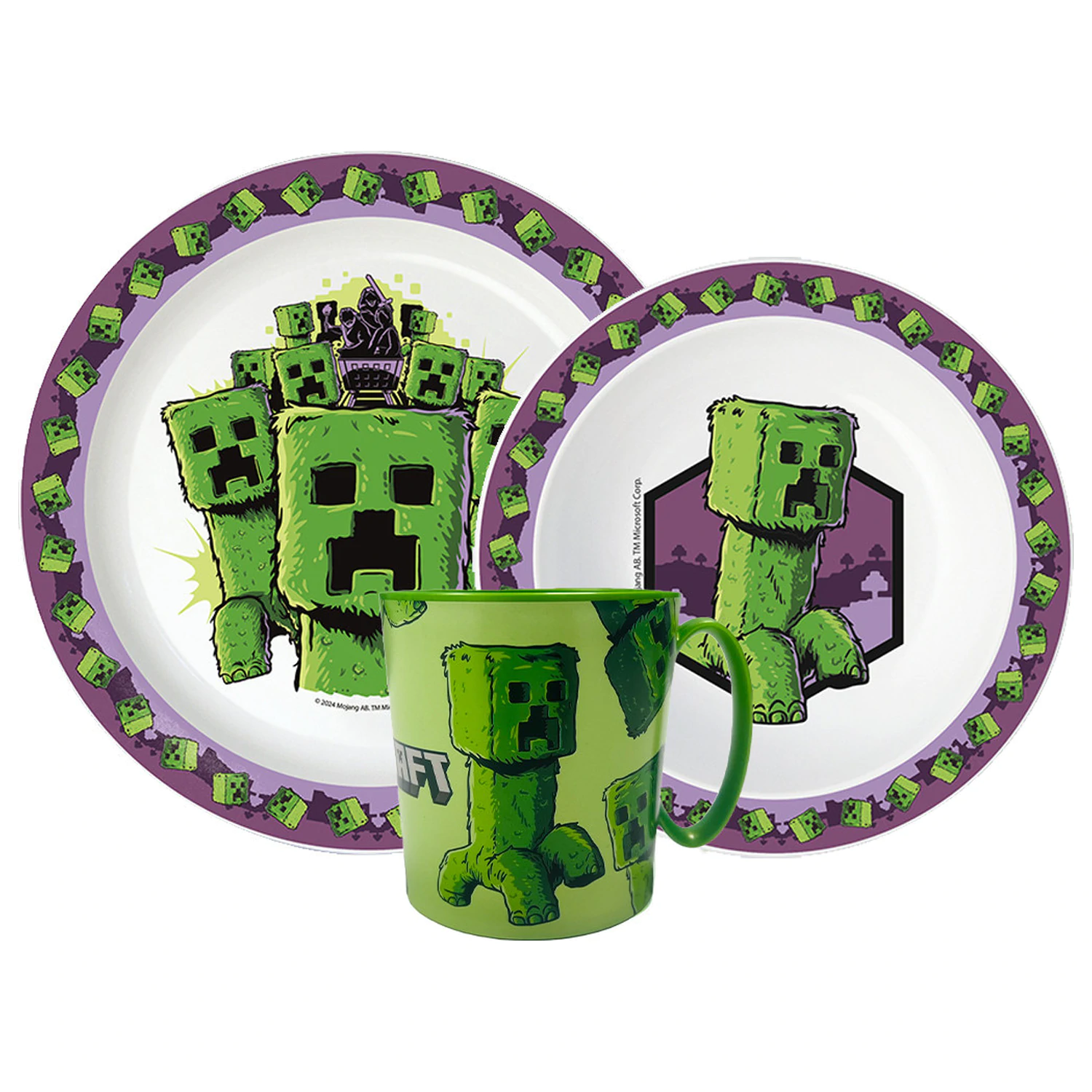 Minecraft The Movie súprava riadu, súprava z mikroplastu s hrnčekom produktová fotografia