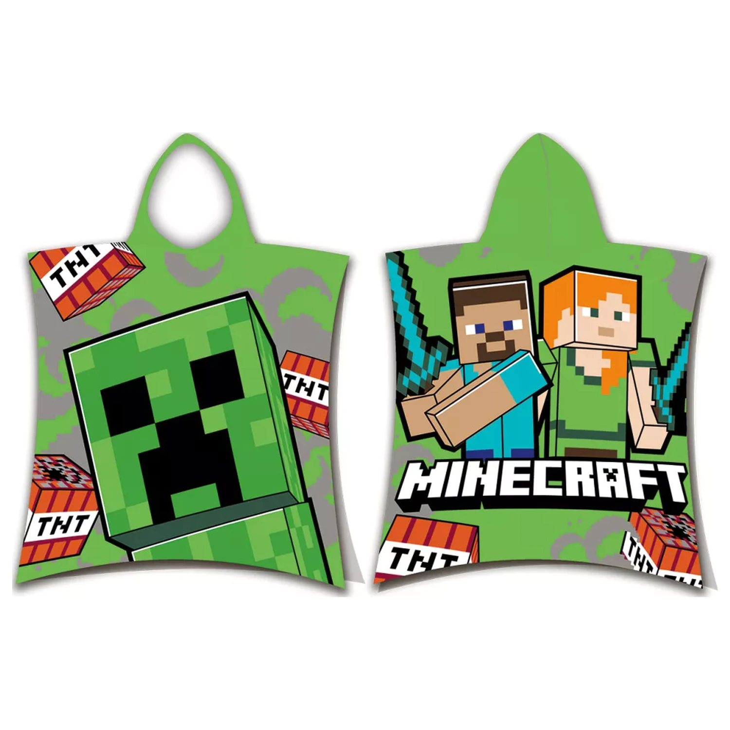 Minecraft TNT plážový uterák pončo 50x115 cm produktová fotografia