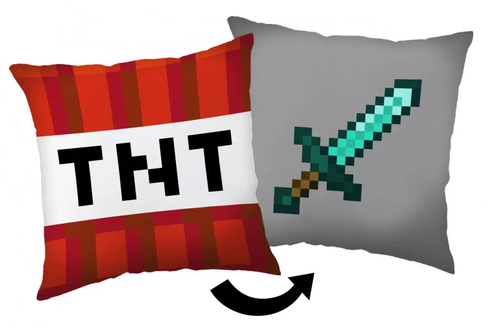 Minecraft TNT Sword vankúš, dekoračný vankúš 40*40 cm produktová fotografia