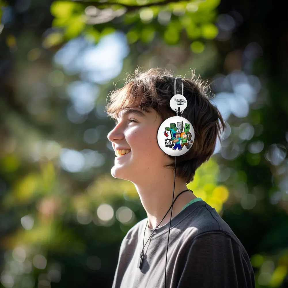 Minecraft univerzálne slúchadlá produktová fotografia