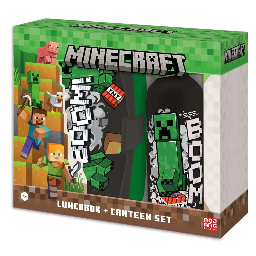 Minecraft obedár + hliníková fľaša 500 ml set produktová fotografia