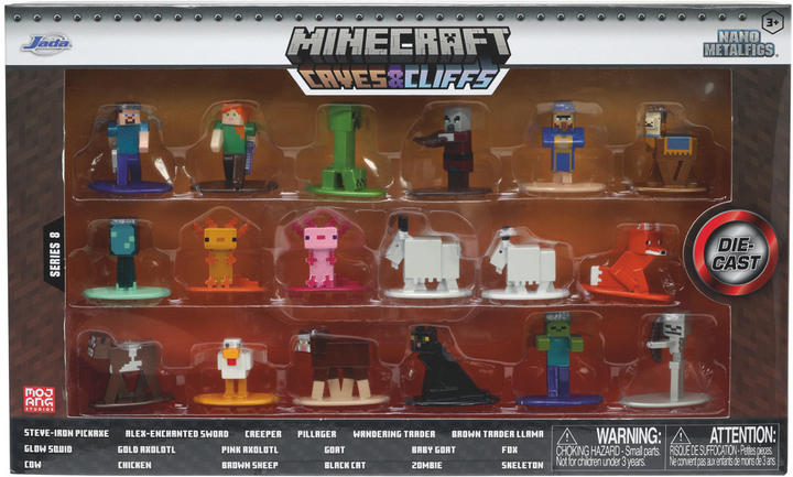 Minecraft vlna 8 sada 18 figúrok 4 cm produktová fotografia