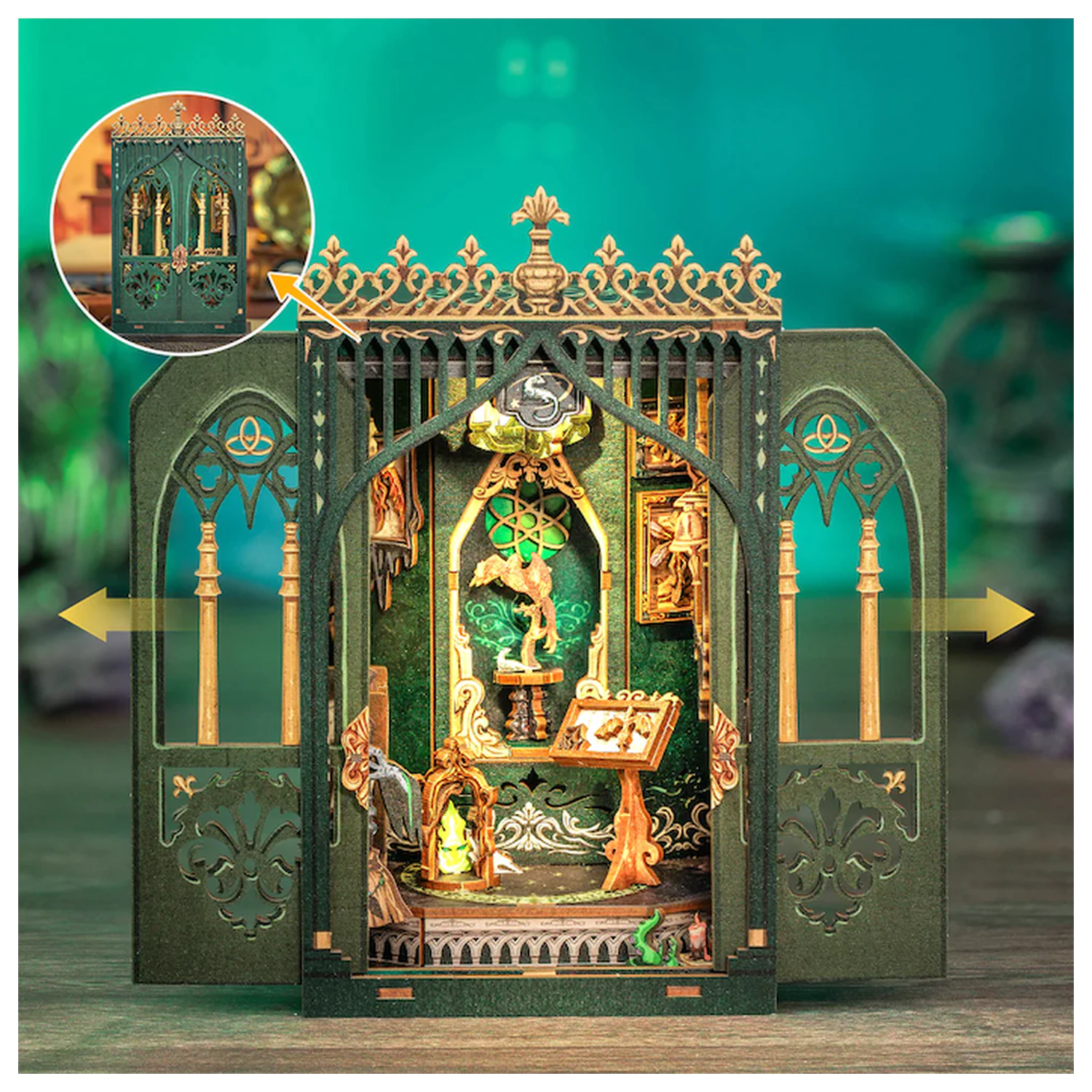 Miniatúrny domček DIY The Darkness Herbarium, 90 ks + konštrukčná súprava s LED svetlom produktová fotografia