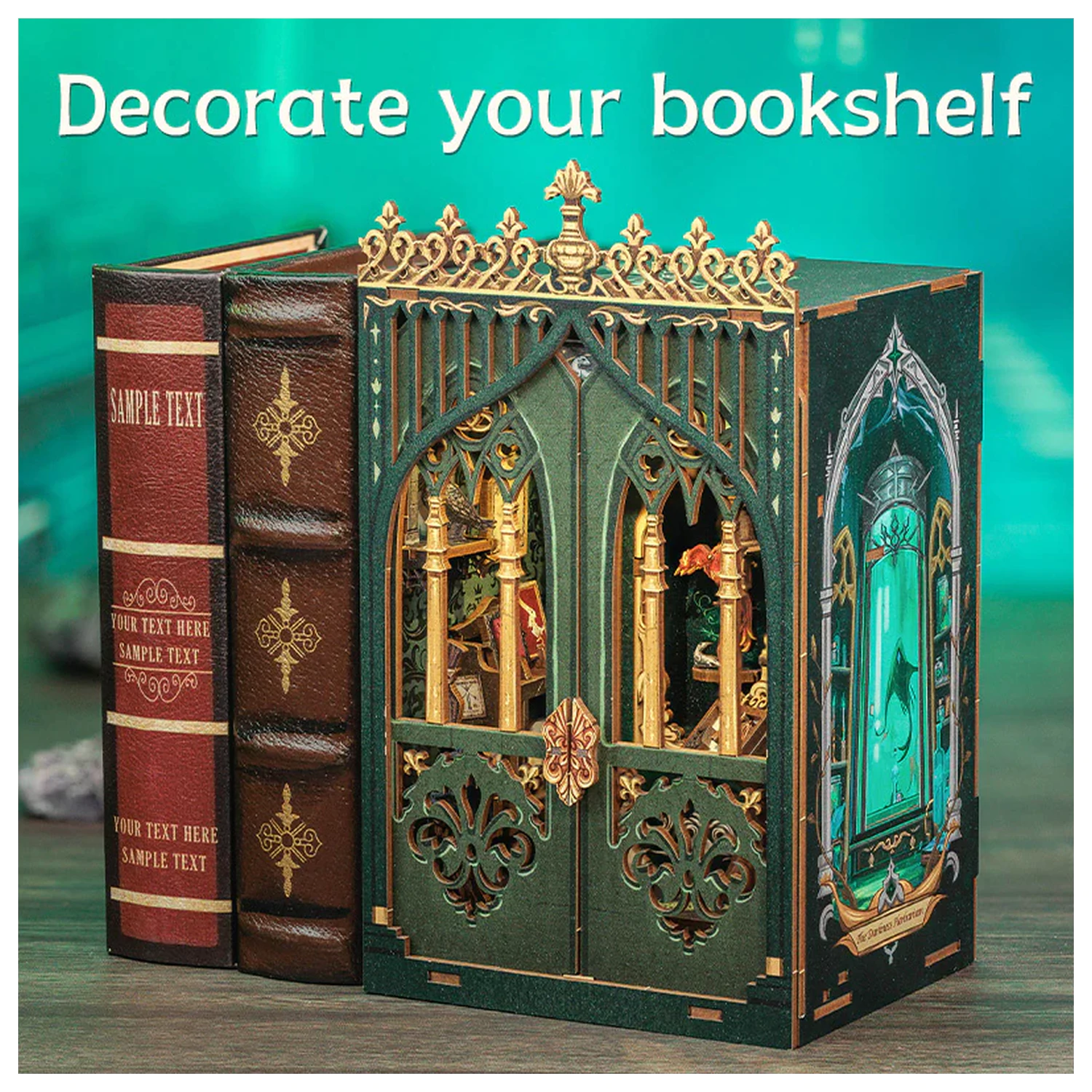 Miniatúrny domček DIY The Darkness Herbarium, 90 ks + konštrukčná súprava s LED svetlom produktová fotografia