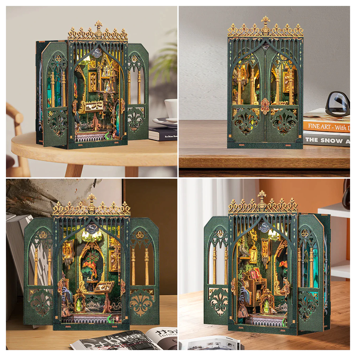 Miniatúrny domček DIY The Darkness Herbarium, 90 ks + konštrukčná súprava s LED svetlom produktová fotografia