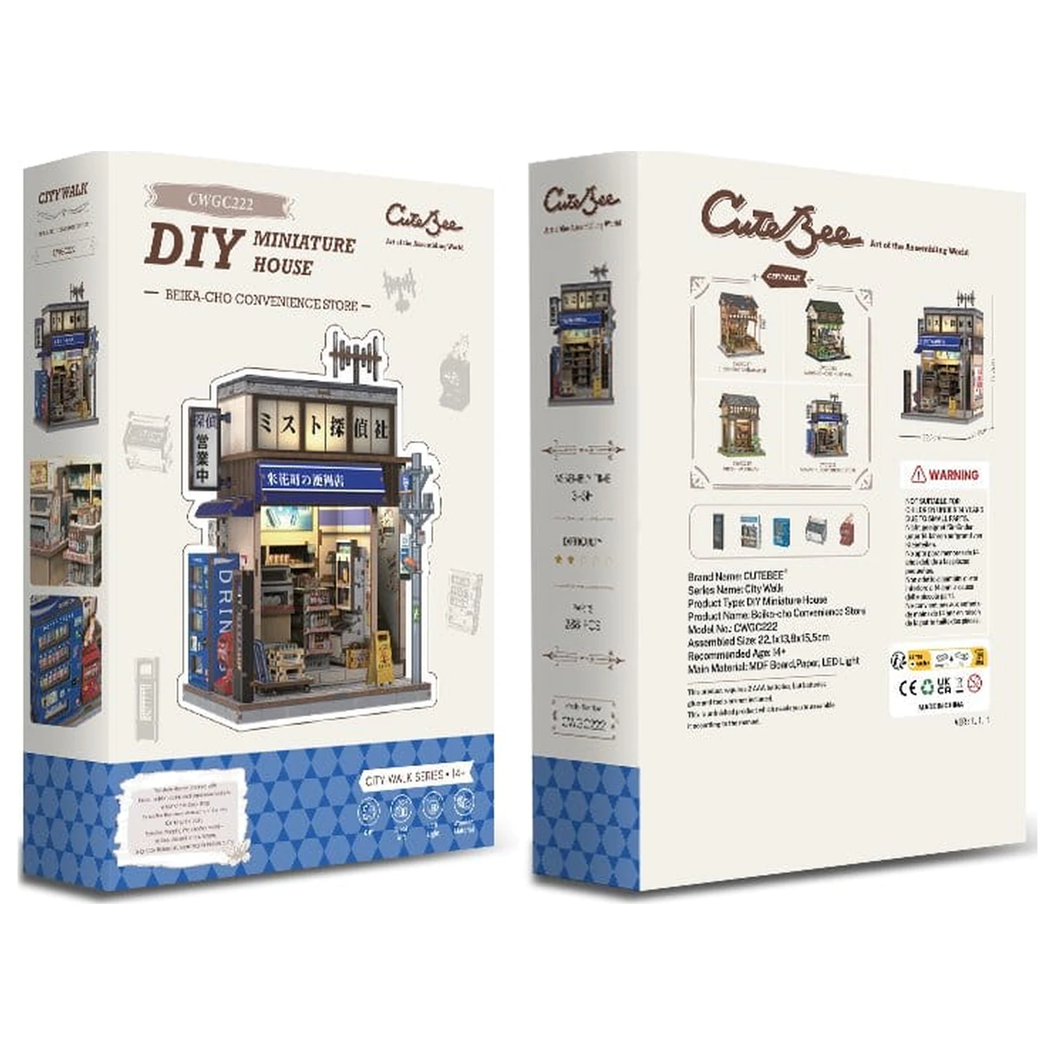 Súprava miniatúrneho modelu domu Beika-cho Convenience Store 22 x 15 cm produktová fotografia