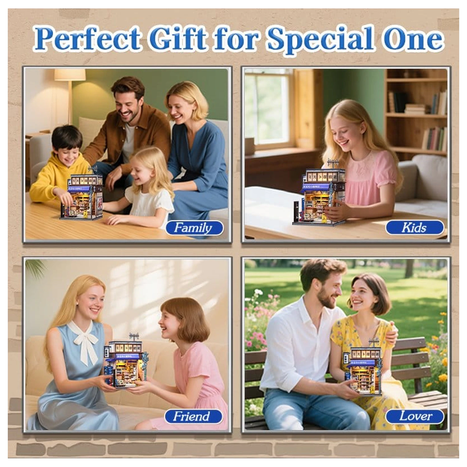 Súprava miniatúrneho modelu domu Beika-cho Convenience Store 22 x 15 cm produktová fotografia