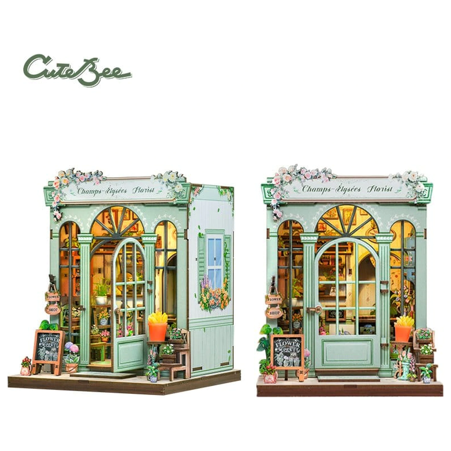 Modelárska súprava miniatúrneho domu Champs-Élysées Florist 18 x 16 cm produktová fotografia