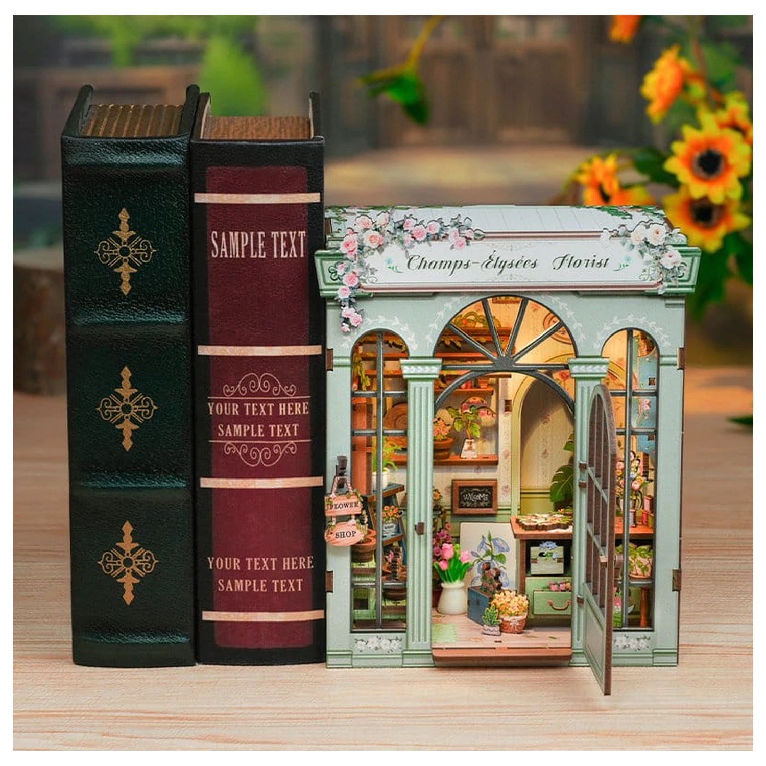 Modelárska súprava miniatúrneho domu Champs-Élysées Florist 18 x 16 cm produktová fotografia