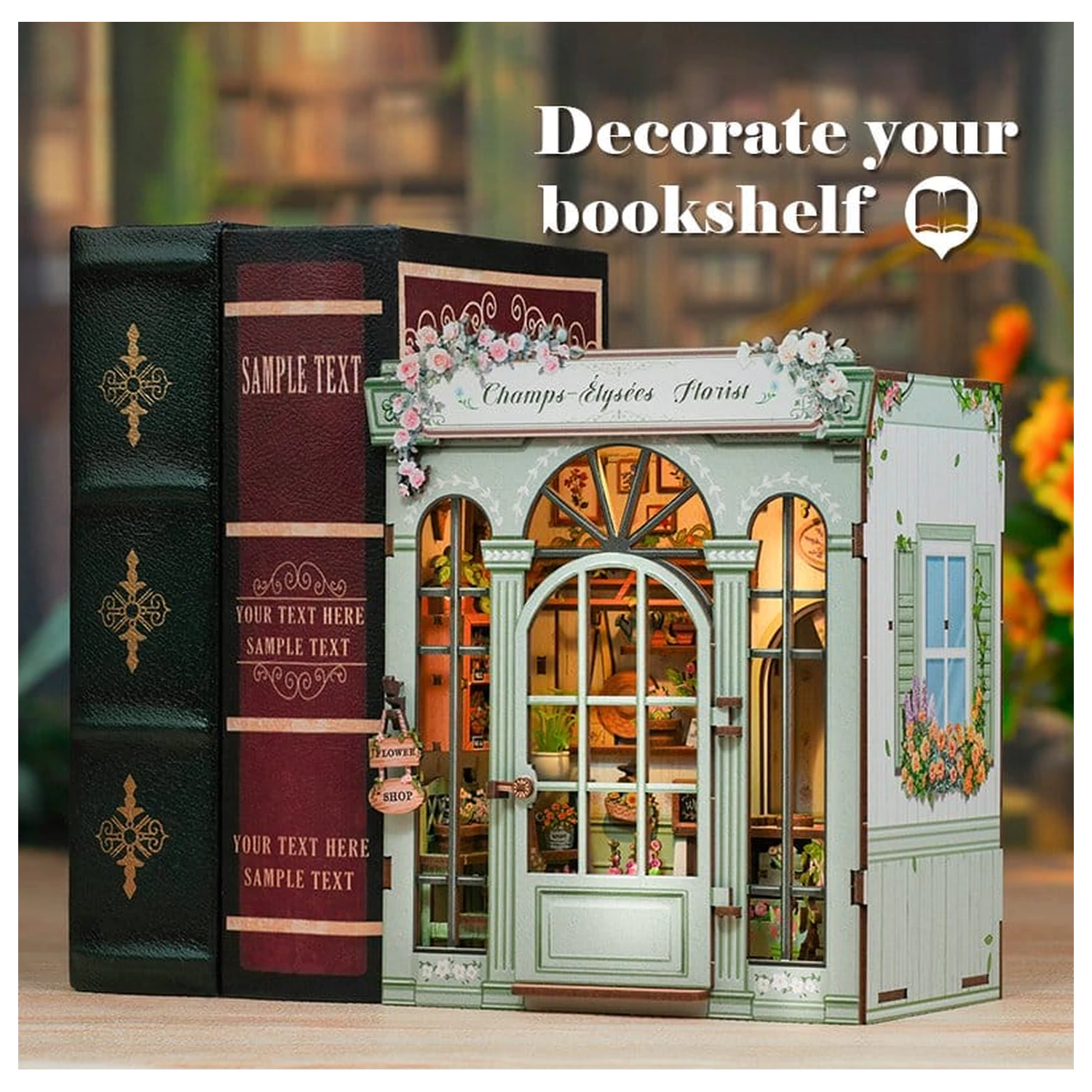 Modelárska súprava miniatúrneho domu Champs-Élysées Florist 18 x 16 cm produktová fotografia