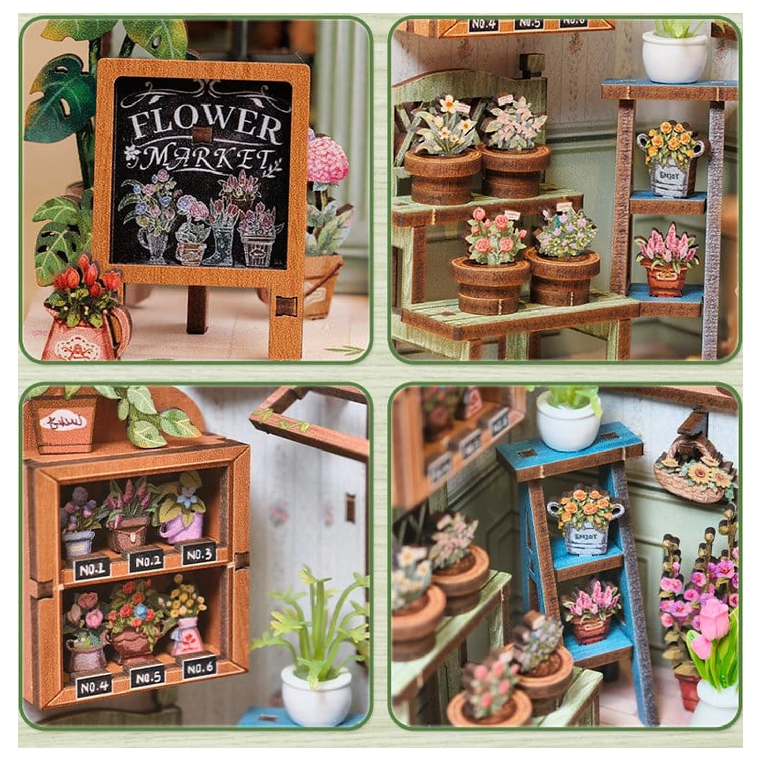 Modelárska súprava miniatúrneho domu Champs-Élysées Florist 18 x 16 cm produktová fotografia