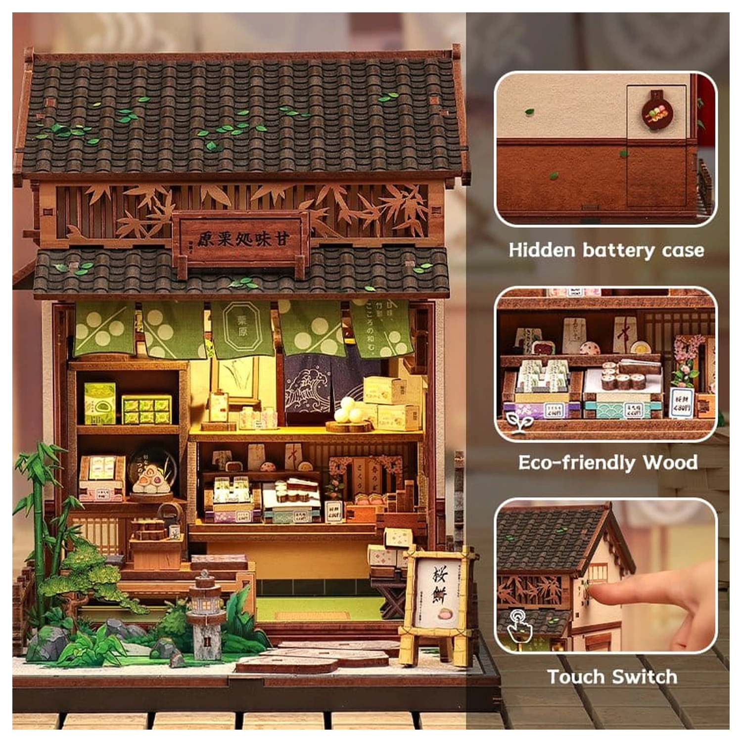 Sada modelov miniatúrneho domu Kanmi-dokoro Kurihara 19 x 15 cm produktová fotografia