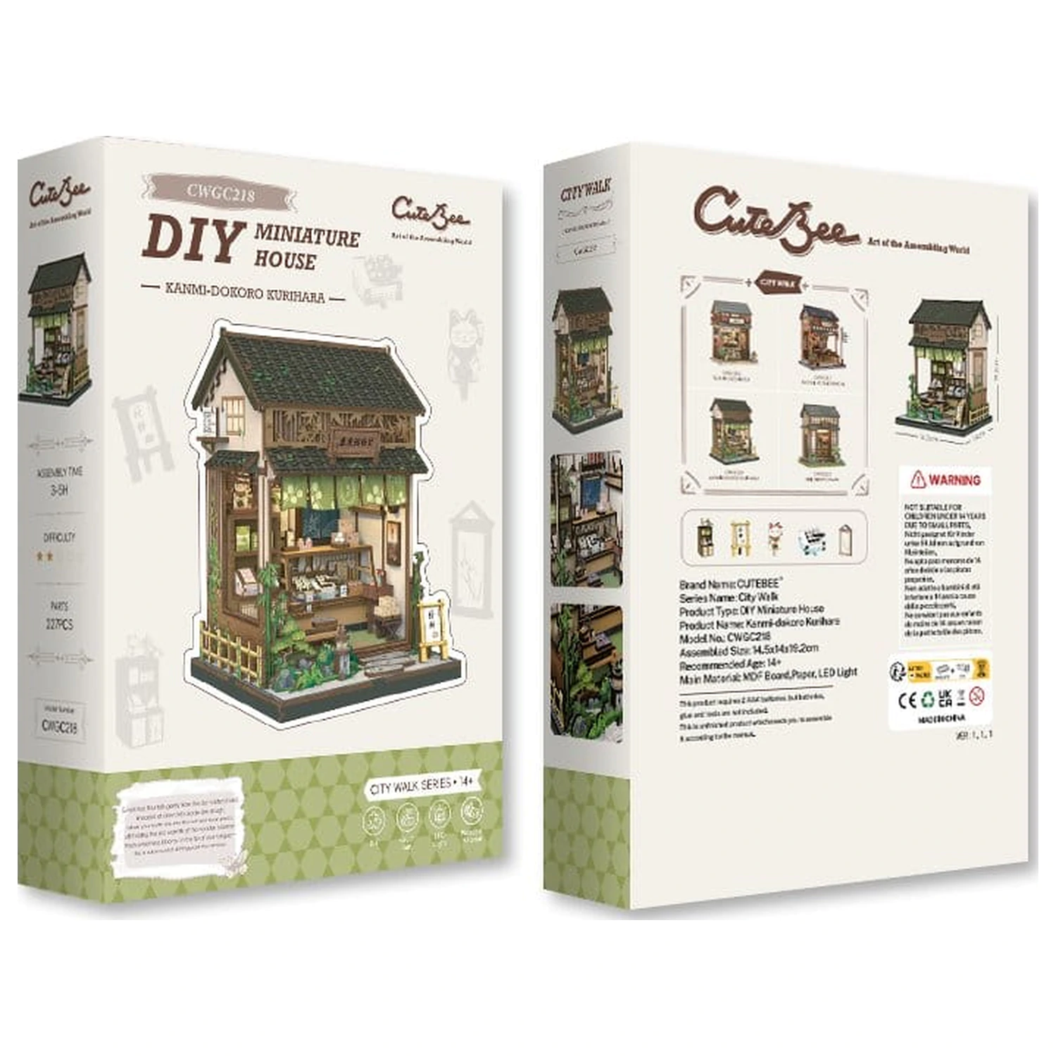 Sada modelov miniatúrneho domu Kanmi-dokoro Kurihara 19 x 15 cm produktová fotografia