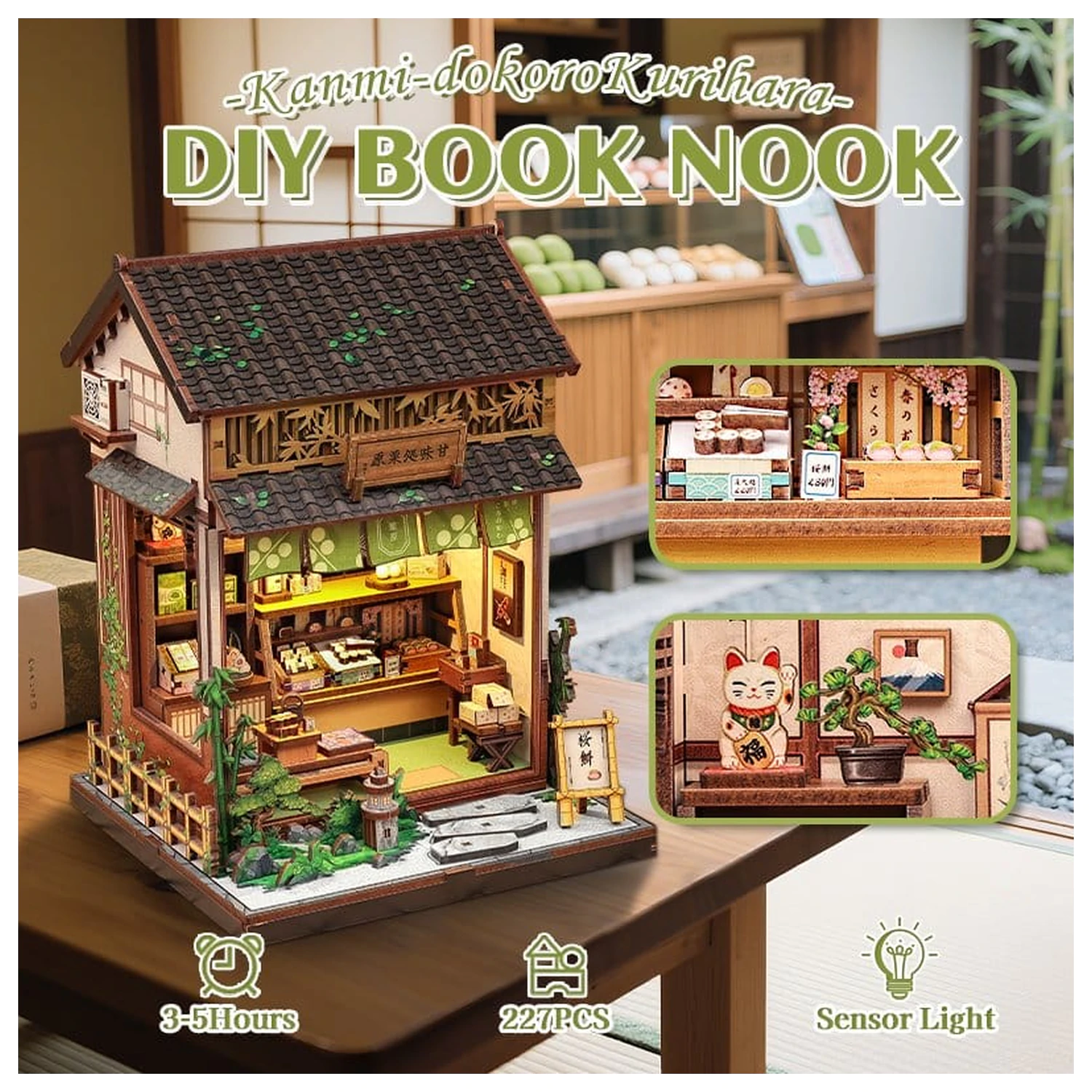 Sada modelov miniatúrneho domu Kanmi-dokoro Kurihara 19 x 15 cm produktová fotografia