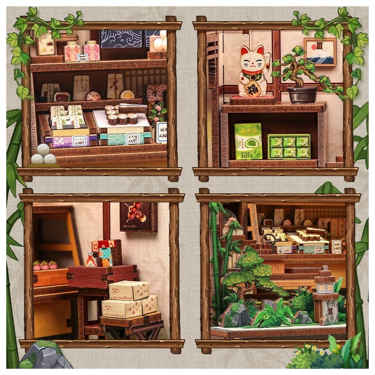 Sada modelov miniatúrneho domu Kanmi-dokoro Kurihara 19 x 15 cm produktová fotografia