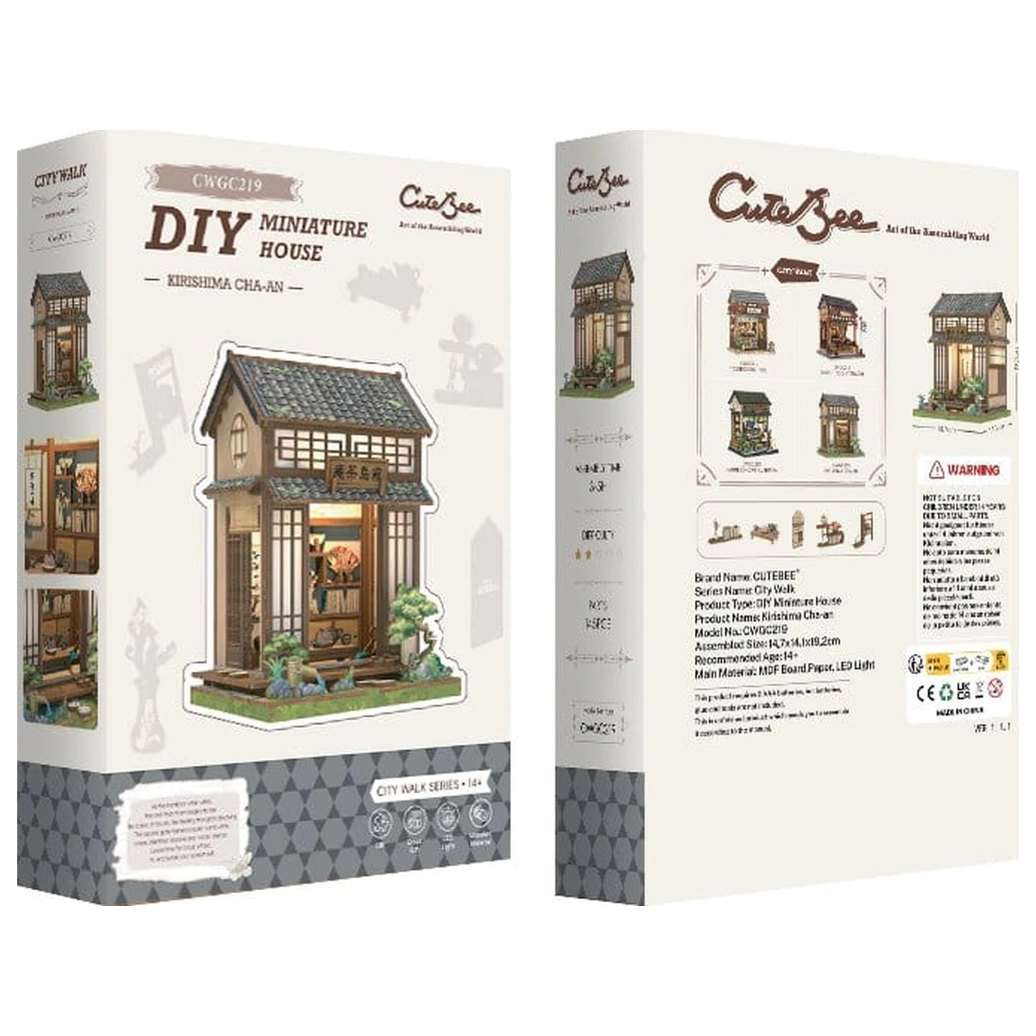 Stavebnica modelu miniatúrneho domu Kirishima Cha-an 19 x 14 cm produktová fotografia