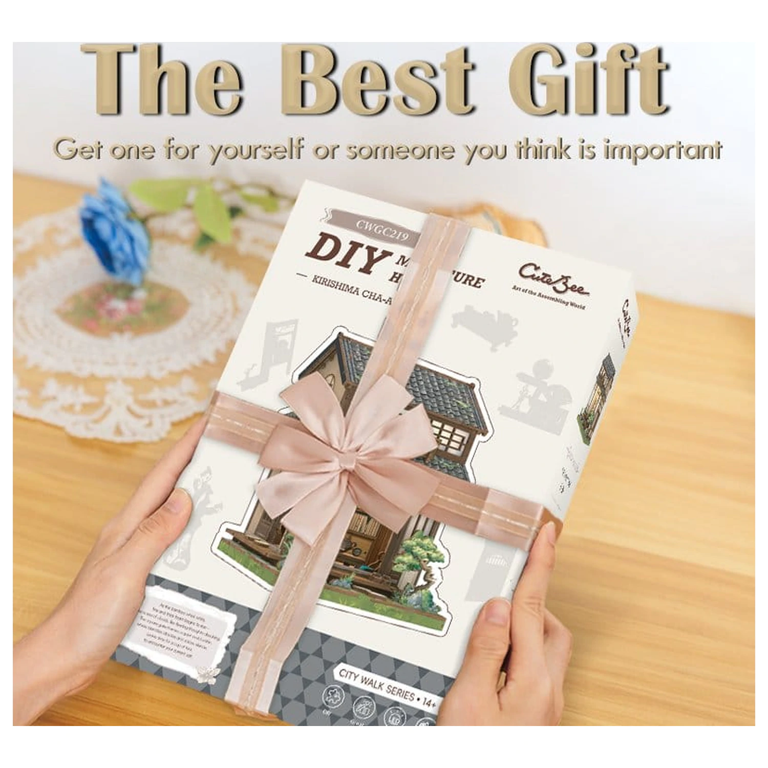 Stavebnica modelu miniatúrneho domu Kirishima Cha-an 19 x 14 cm produktová fotografia