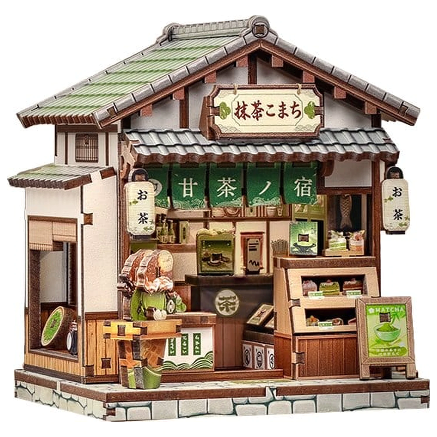 Súprava miniatúrneho modelu domčeka Kyoto Matcha Cottage 11 x 9 cm produktová fotografia