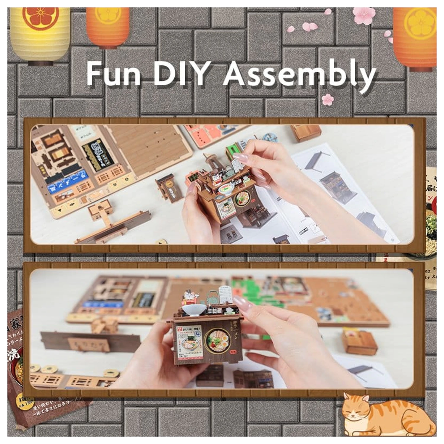 Stavebnica modelu miniatúrneho domu Morita-Ya 21 x 16 cm produktová fotografia