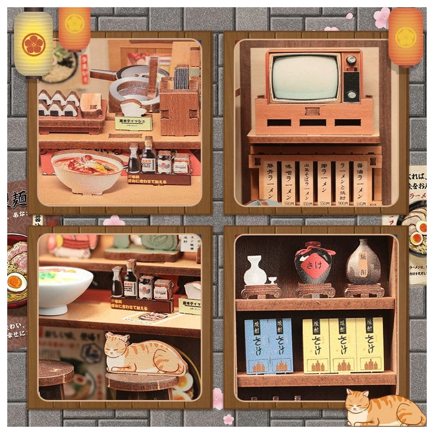 Stavebnica modelu miniatúrneho domu Morita-Ya 21 x 16 cm produktová fotografia