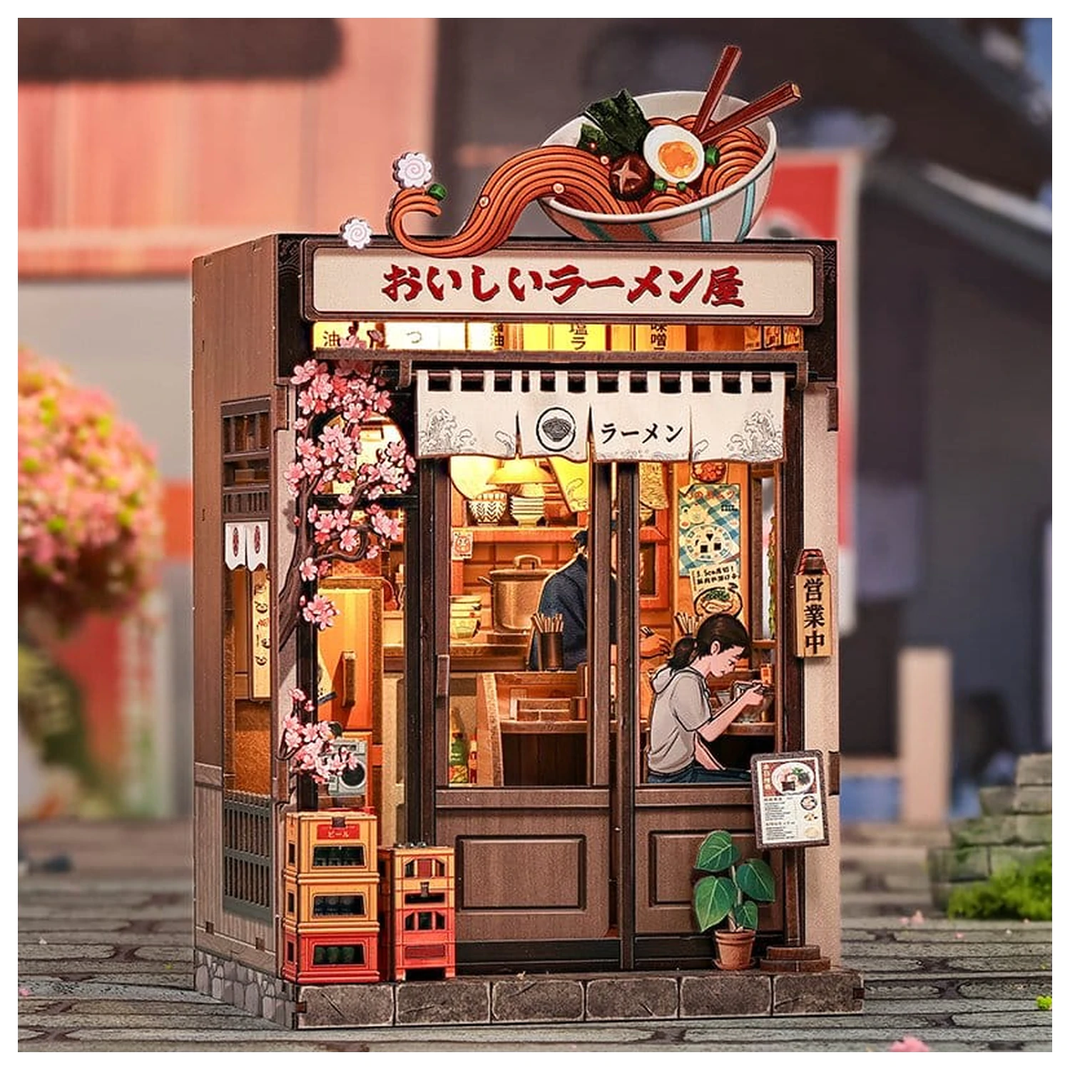 Modelová stavebnica miniatúrneho domu Oishii Kyoto 22 x 13 cm produktová fotografia