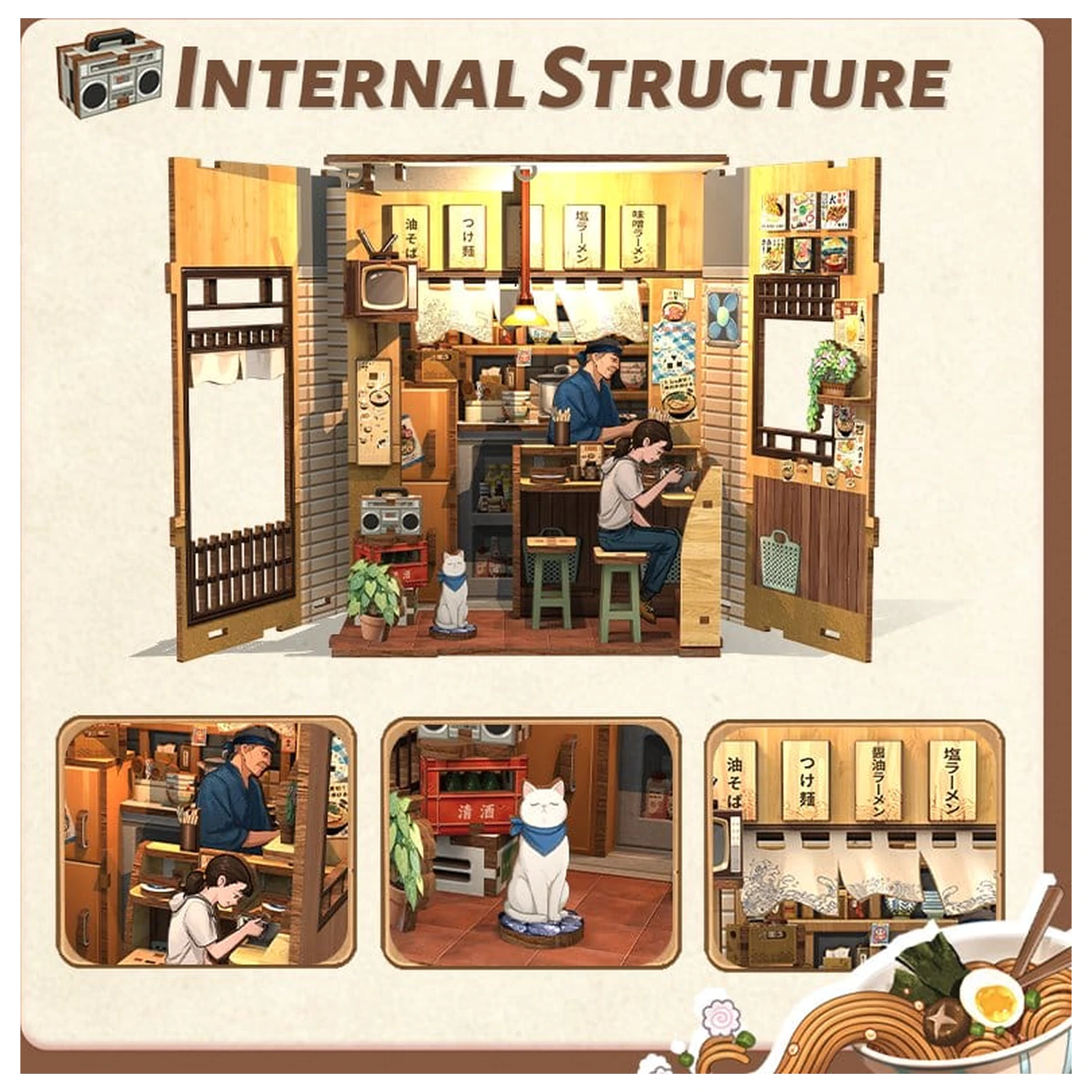 Modelová stavebnica miniatúrneho domu Oishii Kyoto 22 x 13 cm produktová fotografia