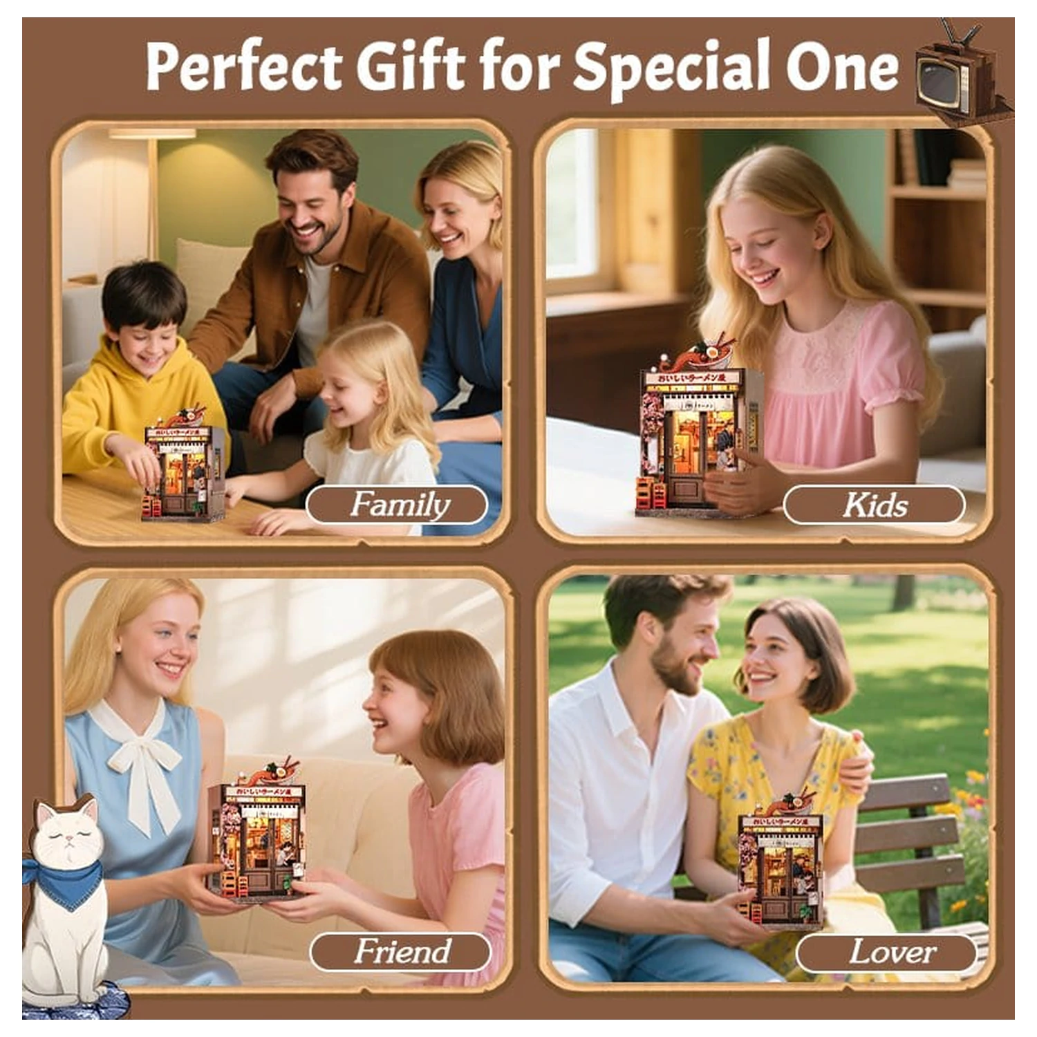 Modelová stavebnica miniatúrneho domu Oishii Kyoto 22 x 13 cm produktová fotografia