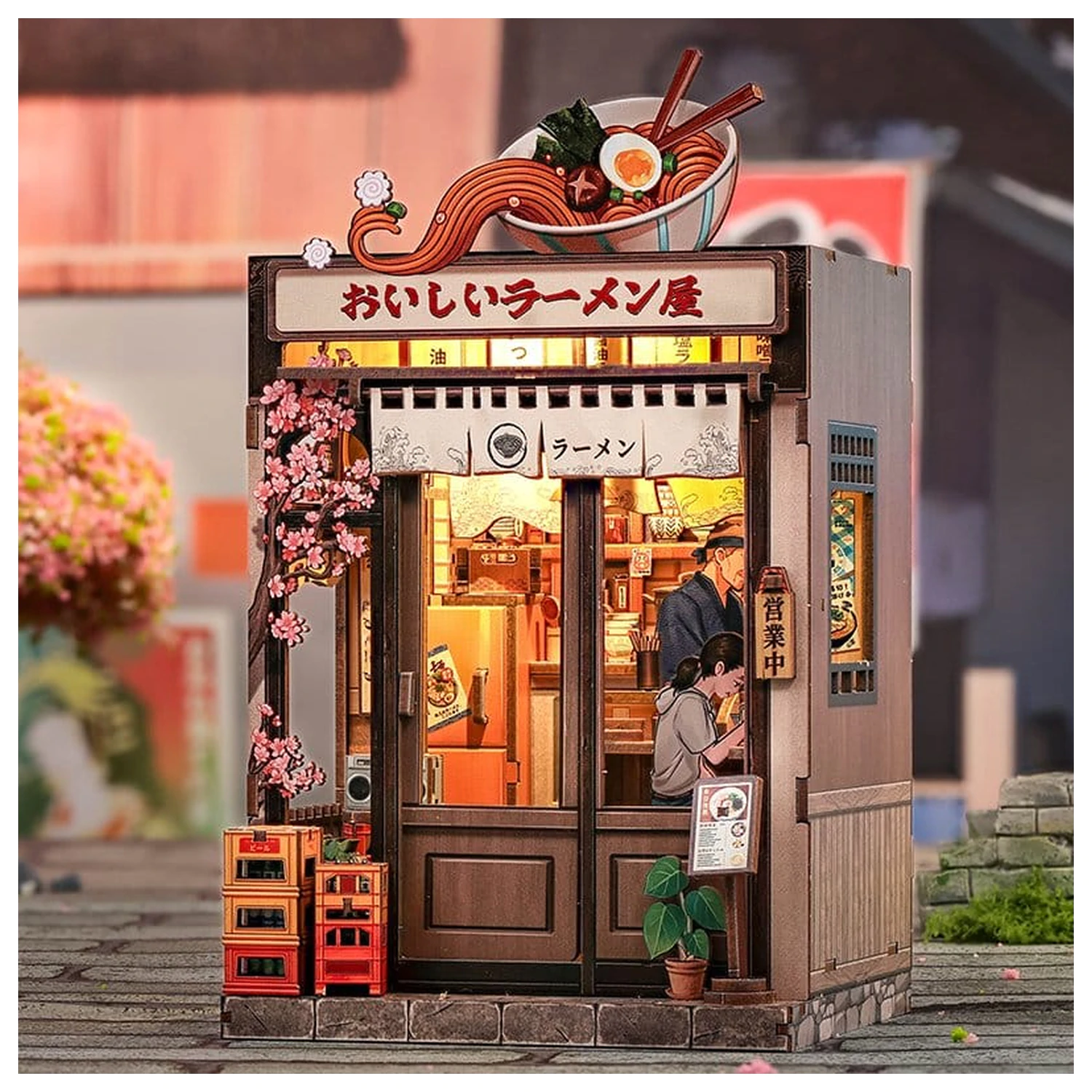 Modelová stavebnica miniatúrneho domu Oishii Kyoto 22 x 13 cm produktová fotografia