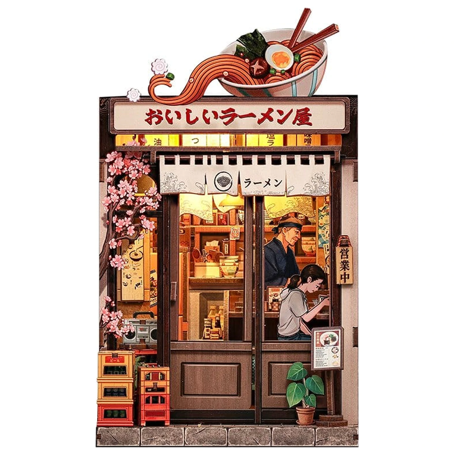 Modelová stavebnica miniatúrneho domu Oishii Kyoto 22 x 13 cm produktová fotografia