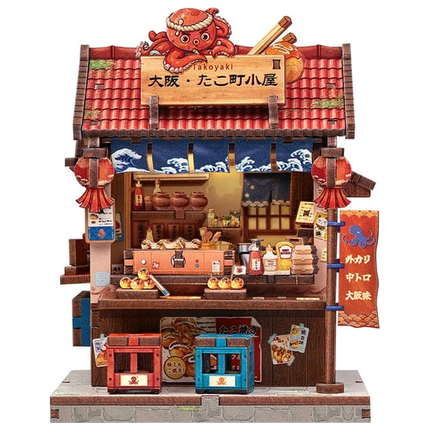 Sada na zostavenie miniatúrneho modelu domu Osaka Takoyaki 12 x 9 cm produktová fotografia