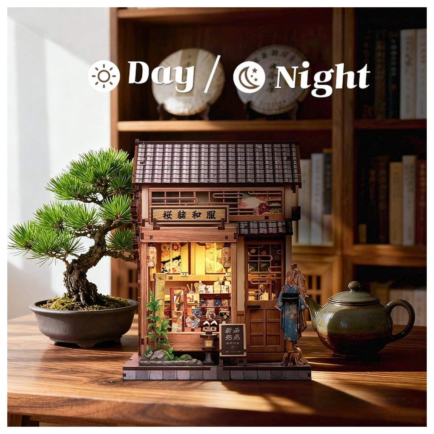 Modelársky kit miniatúrneho domu Sakura O Kimono Shop 19 x 14 cm produktová fotografia