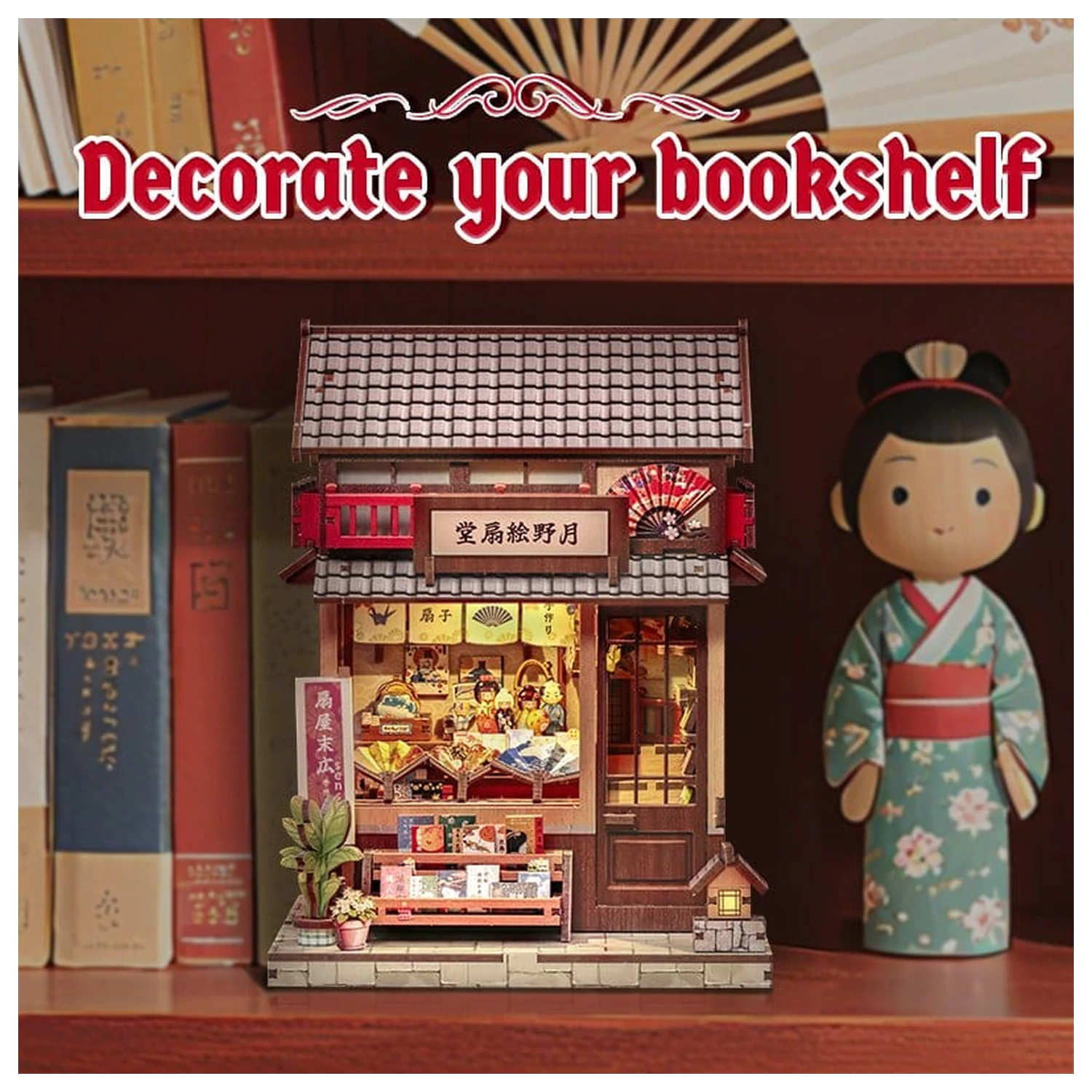 Model stavebnice miniatúrneho domu Tsukino Eogi-dou 19 x 14 cm produktová fotografia