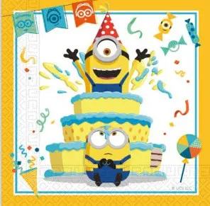 Minions 2 The Rise of Gru servítky 20 kusov 33x33 cm produktová fotografia