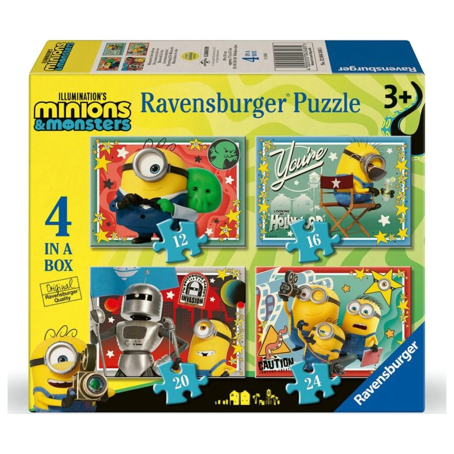 Minions 3 puzzle 12-16-20-24 dielov produktová fotografia