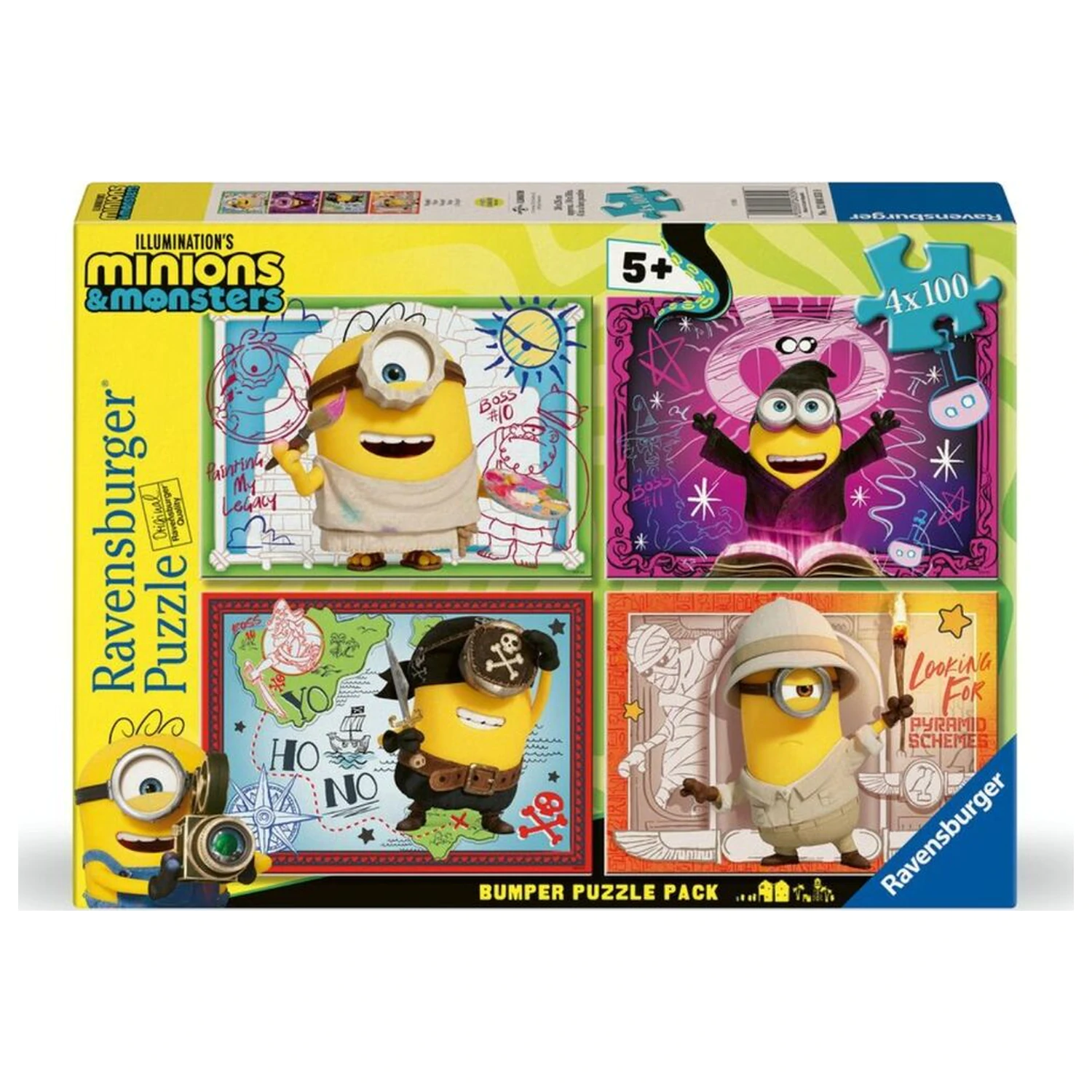 Minions 3 puzzle 4x100ks produktová fotografia